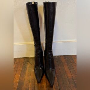 Vintage jimmy choo knee high stiletto boots